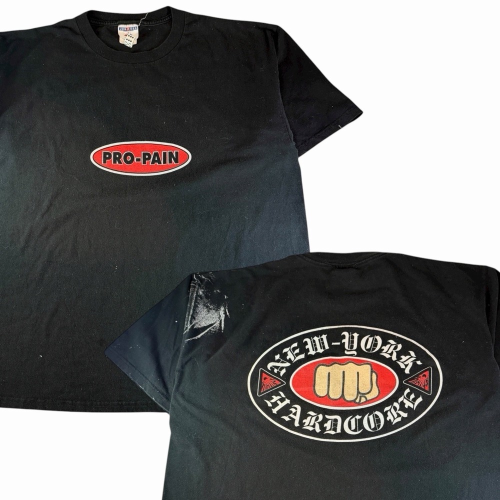 Vintage 90's Pro Pain New York Hardcore Band Shirt Flawed Size XL